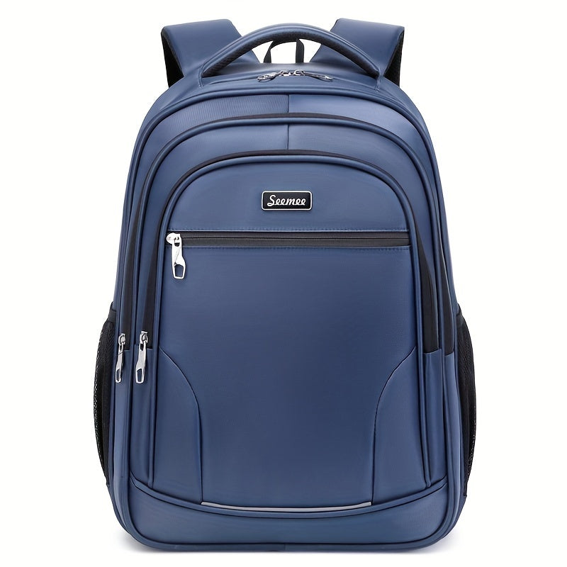 Work Laptop Backpack Polyester High School Zipper Soft Shell Cord