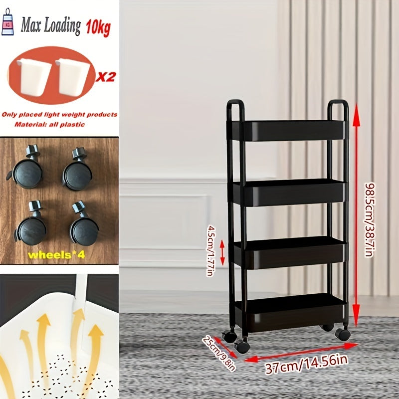 Plastic Storage Shelf 4-5 Layers Garage Organizer Rack