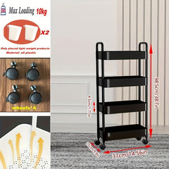 Plastic Storage Shelf 4-5 Layers Garage Organizer Rack