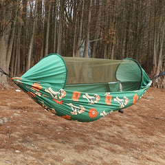 2 Person Camping Hammock with Mosquito Net & Tree Straps