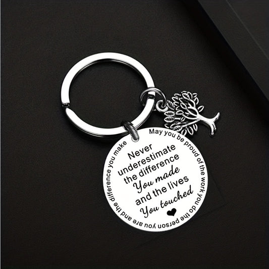 Stainless Steel Tree Key Chain - Stylish Bag Purse Wallet Car Accessory