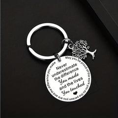 Stainless Steel Tree Key Chain - Stylish Bag Purse Wallet Car Accessory