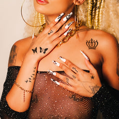 8 Sheets Tattoo Stencils & 6 Bottles Ink Set