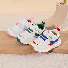 Baby Boys' Hook and Loop Sneakers Lightweight Non Slip Shoes