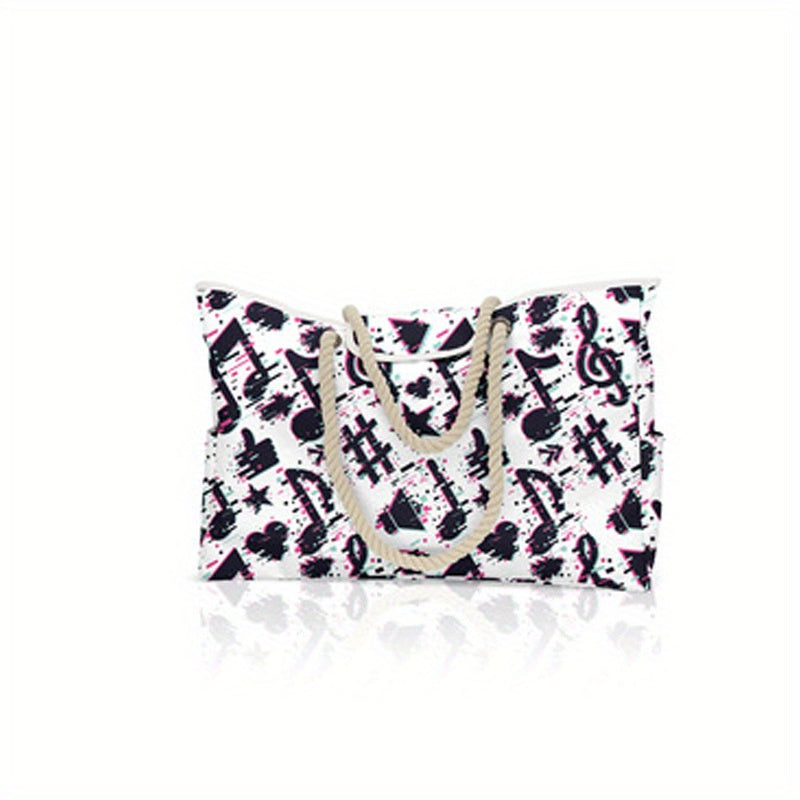 Striped Summer Beach Bag Large Capacity Shoulder Bag