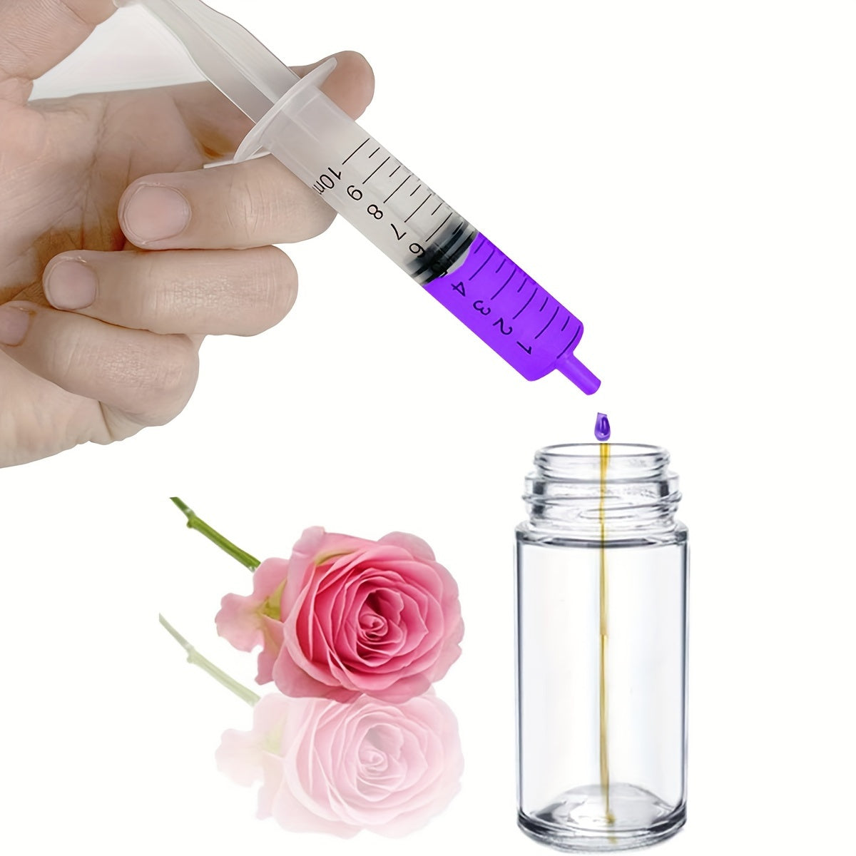 10pcs Clear Glass Mini Roll on Bottles Essential Roller Ball Bottles
