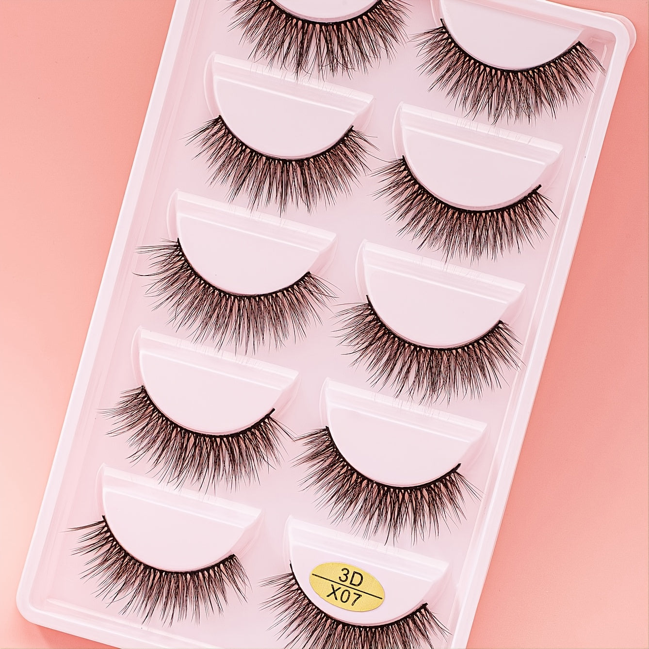 5 Pairs Fluffy 3D Mink False Eyelashes for Makeup