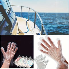 100-200 Plastic Disposable Gloves for Cooking BBQ Cleaning
