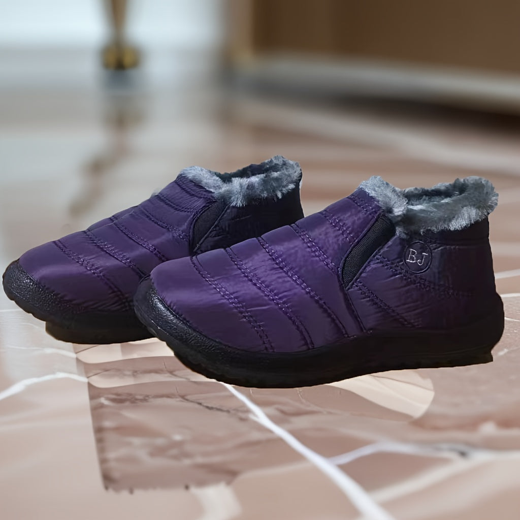 Women's Waterproof Winter Snow Boots with Plush Inner Lining