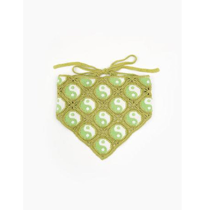 Neon Crochet Bandana Y2K Head Wrap Hair Accessory