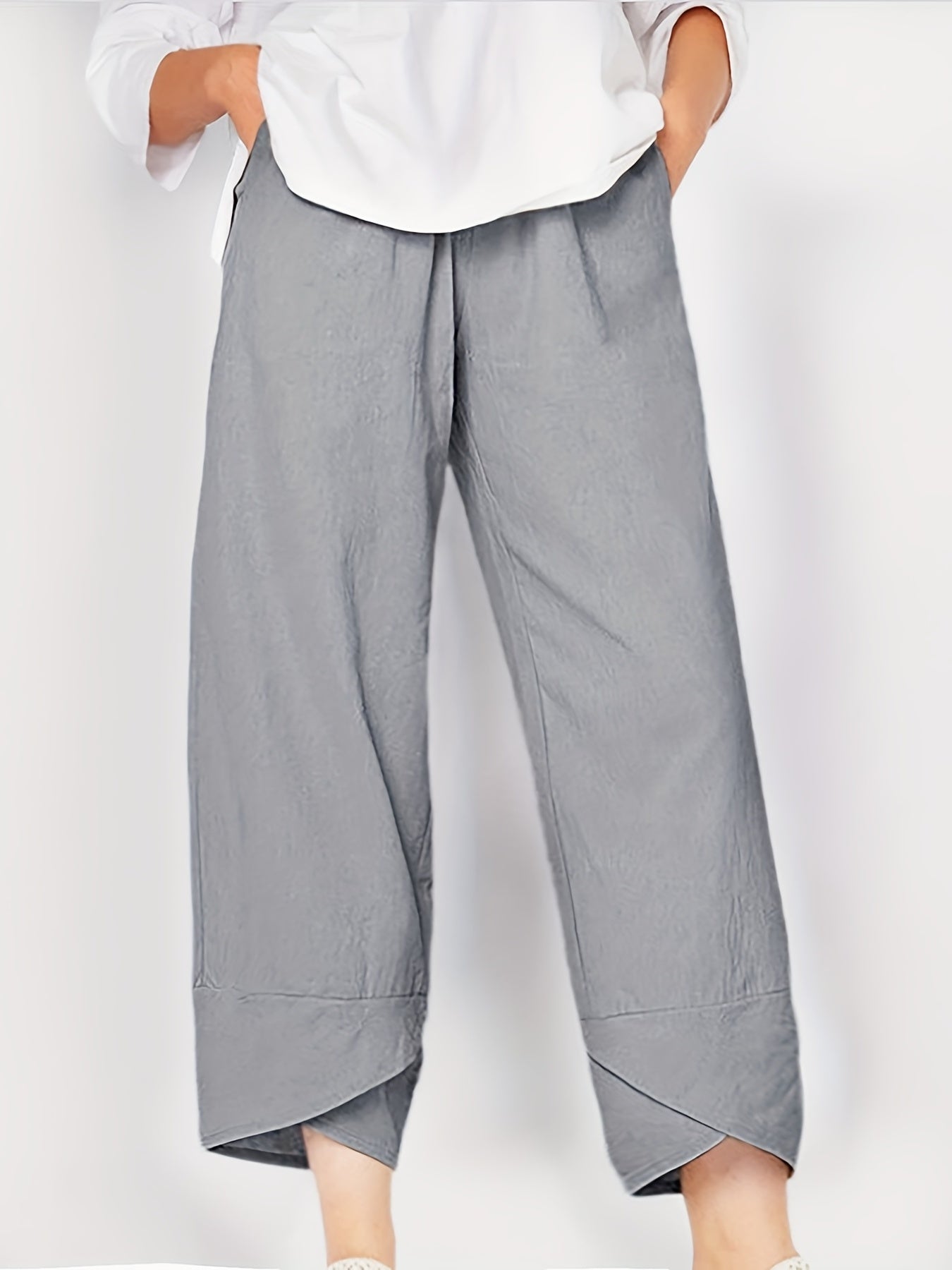  Casual Pants Women's Plus Wide Leg Pants