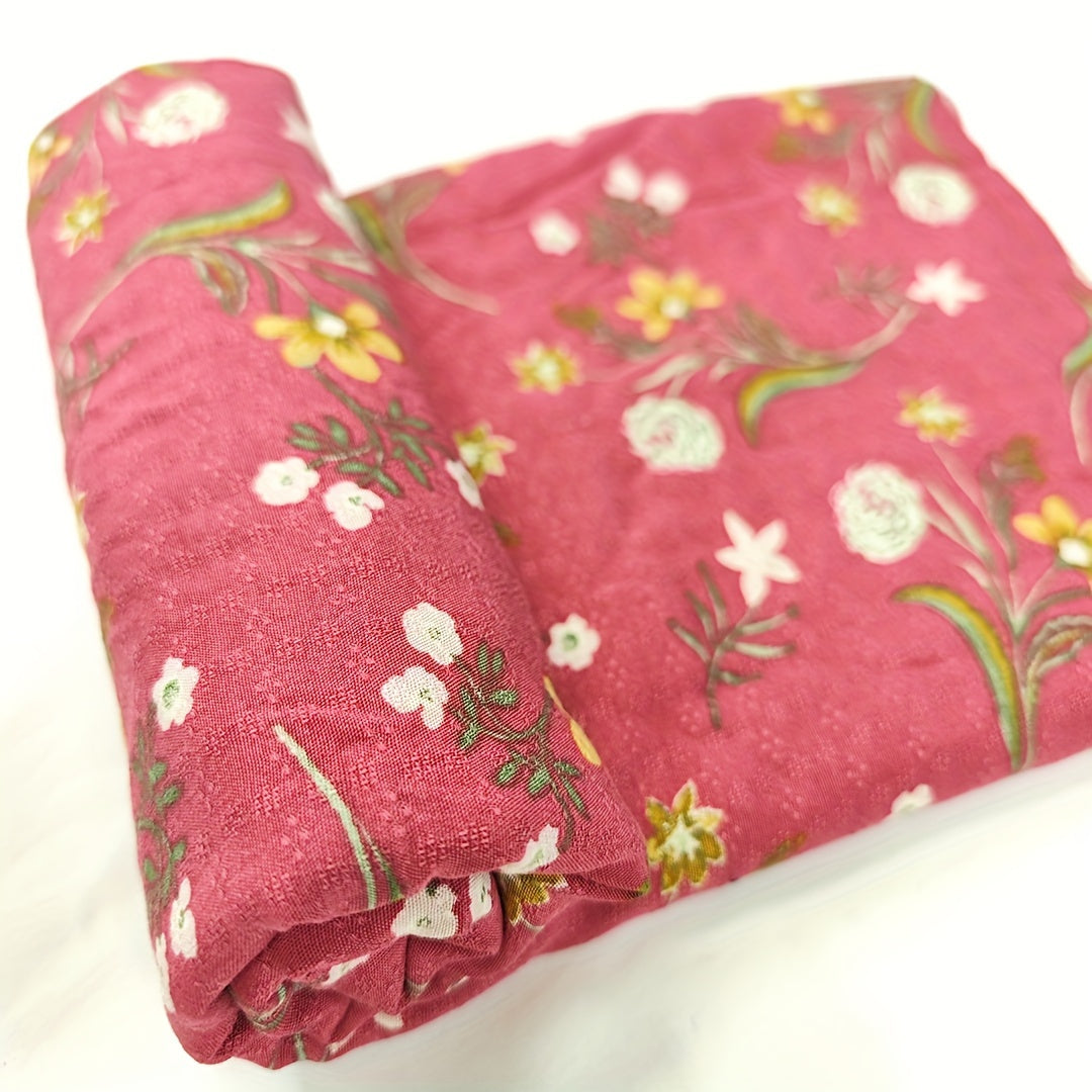 1yd Jacquard Faux Cotton Fabric for Diy Clothing