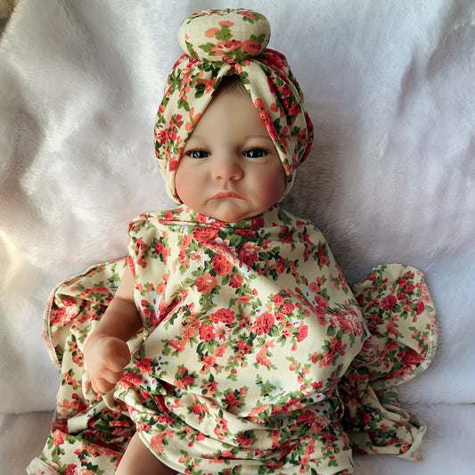 Reborn Baby Doll Hand Painted Baby Size 3D Skin Veins Collectible Art Doll