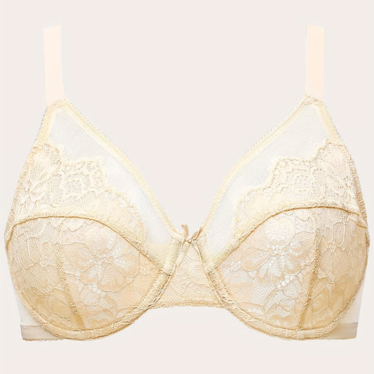  Floral Lace Full Cover Minimizer Underwire Bra