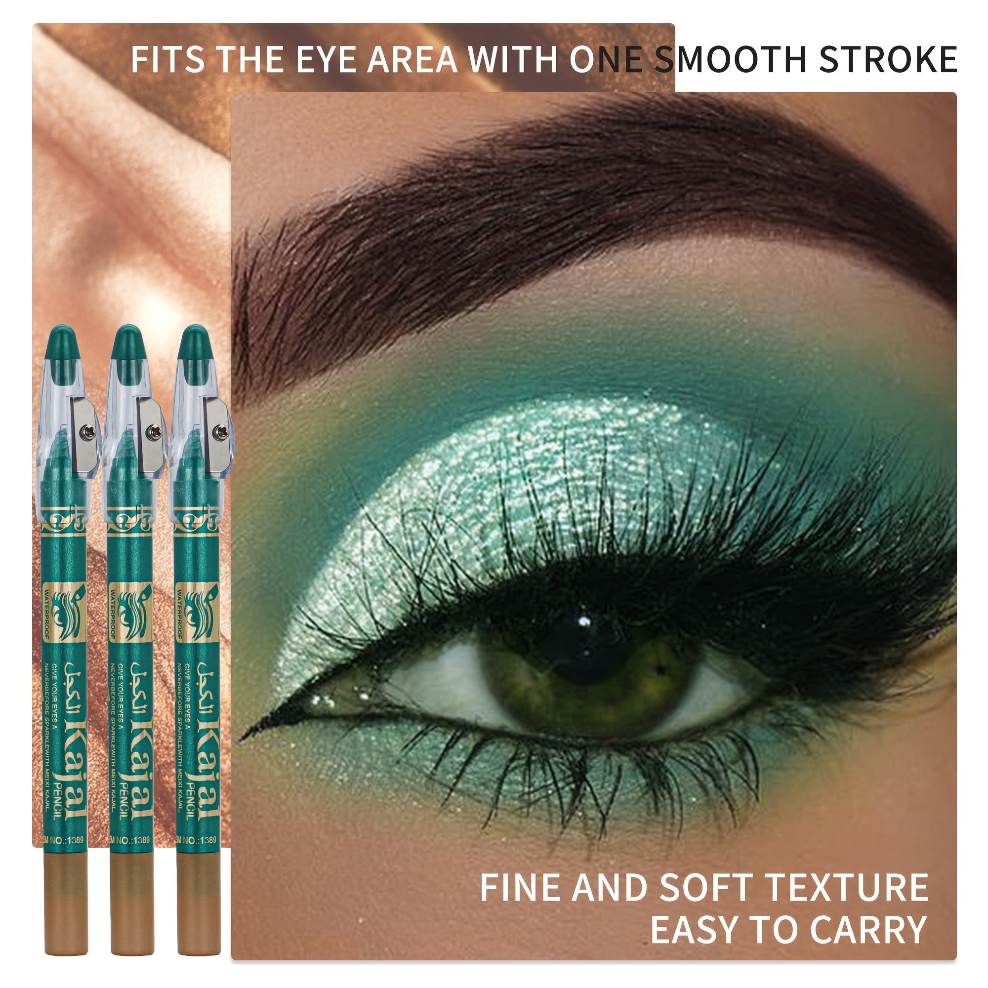 Pearly Eyeshadow Stick Waterproof Green 03