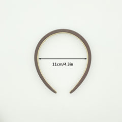 3pcs Women Solid Leather Party Headband Hair Loop Clasp Glitter Hairbands