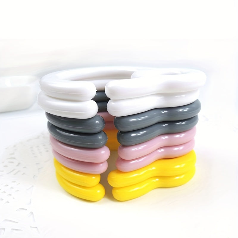 5pcs Plastic Pacifier Hooks for Baby Stroller Toys