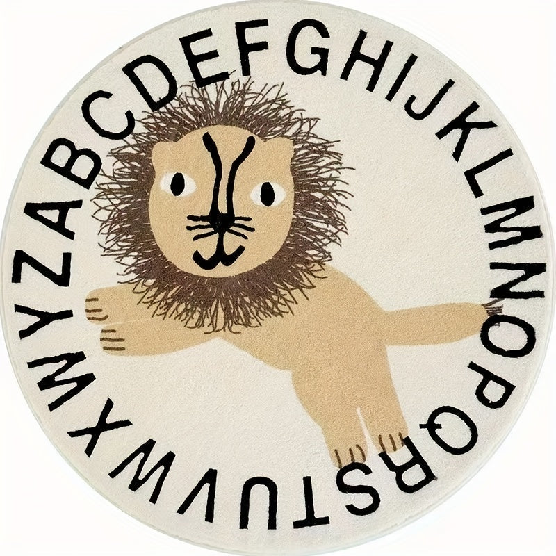 Soft Lion Pattern Rug for Home Decor