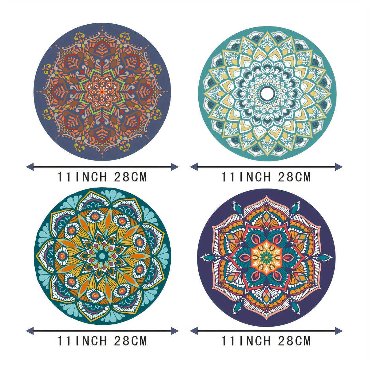4pcs Set Anti-Scald Mat Mouse Pad Keyboard Pad Placemat Kitchen Mat