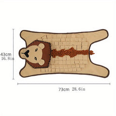 Crocodile Lion Dog Snuffle Mat Slow Feeder Toy
