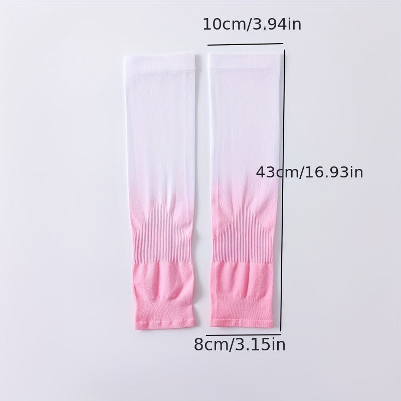 Gradient UV Protection Ice Sleeve for Summer Outdoor Driving Cycling Gloves
