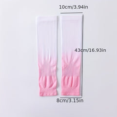 Gradient UV Protection Ice Sleeve for Summer Outdoor Driving Cycling Gloves