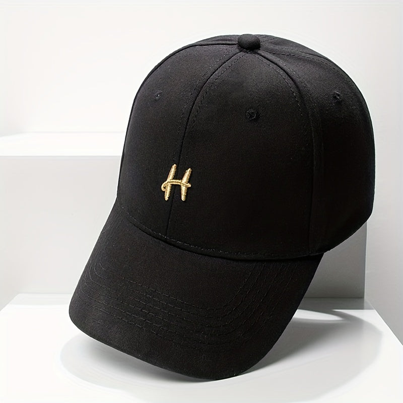 Embroidery Cotton Baseball Cap Solid Casual Couple Dad Hats Unisex