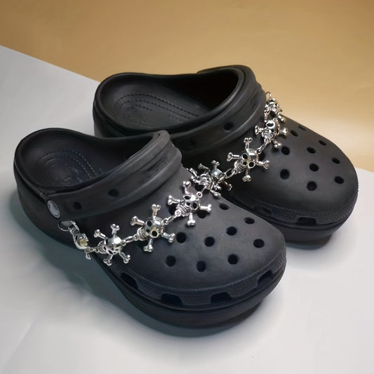 Punk Skull Chain for Crocs Kids