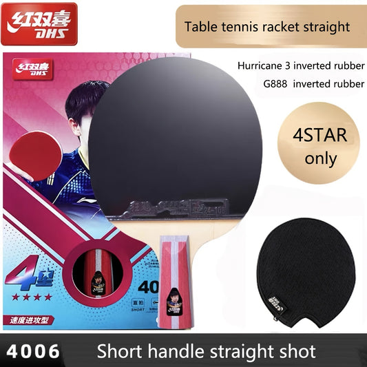 Table Tennis Racket Four-star Horizontal Straight Single Racket