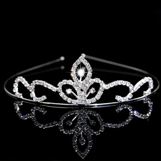 Rhinestone Headband Queen Crown Tiara Head Jewelry Hair Accessories