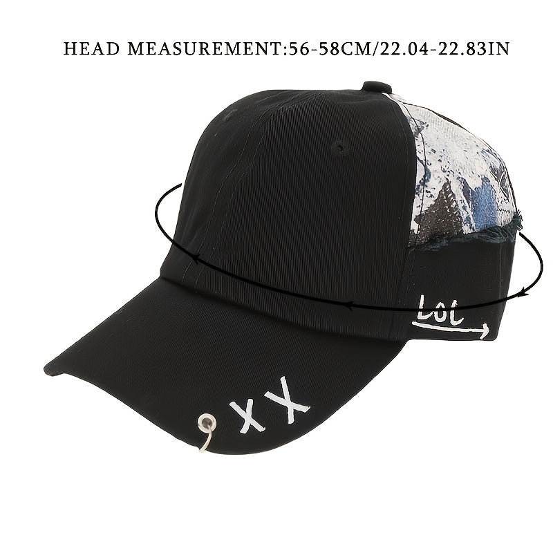 Mens Patchwork Baseball Cap for Outdoor