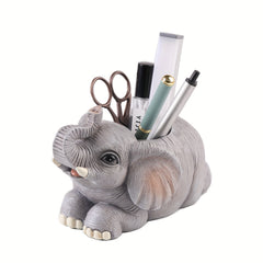 Elephant Pen Holder Toothbrush Storage Resin Ornament
