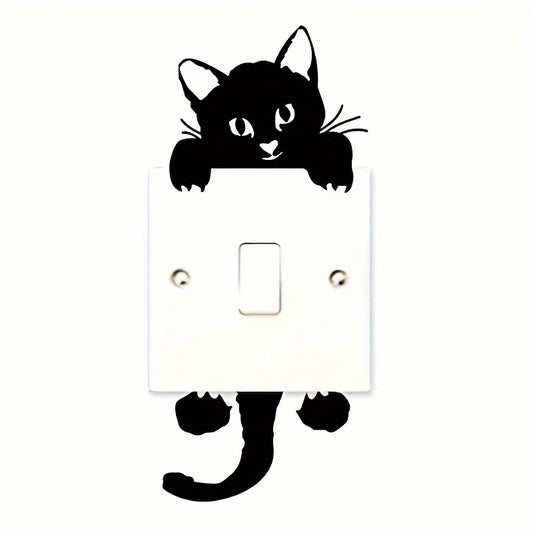 Cat Bedroom Switch Sticker Removable 3D Wall Sticker
