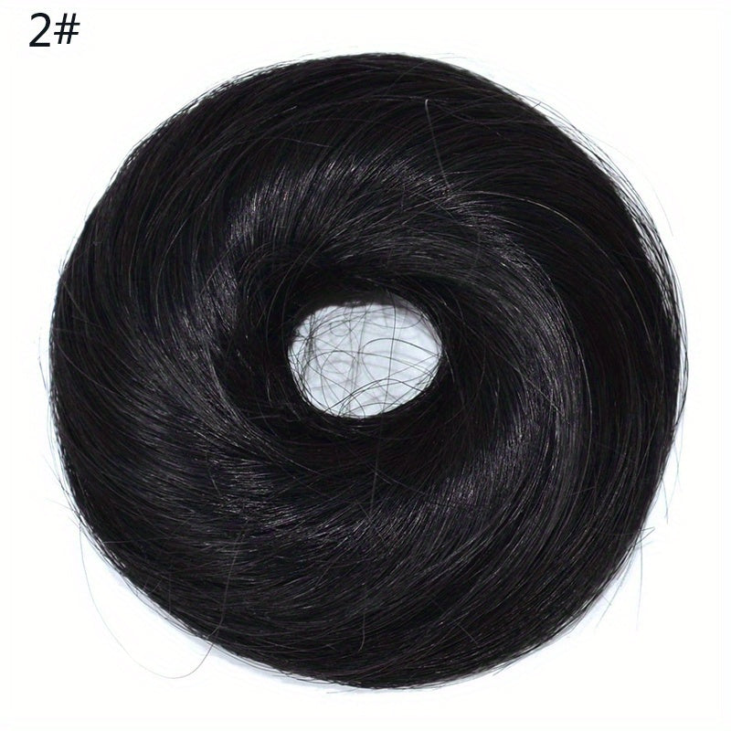 Synthetic Hair Bun Elastic Hairpieces for Women Updo Chignon Ponytail Extensions