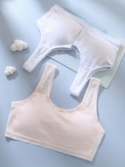 3pcs Mesh Wireless Soft Bras Women's Lingerie