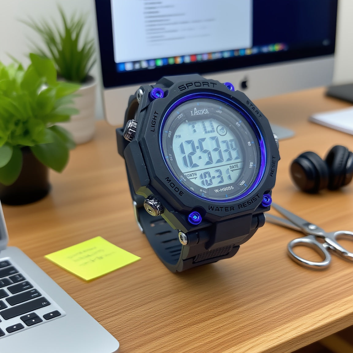 Waterproof Digital Watch with Alarm Stopwatch