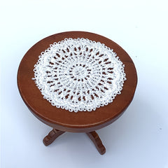 1/12 Scale Dollhouse Decor Lace Table Mat Fabric Accessory