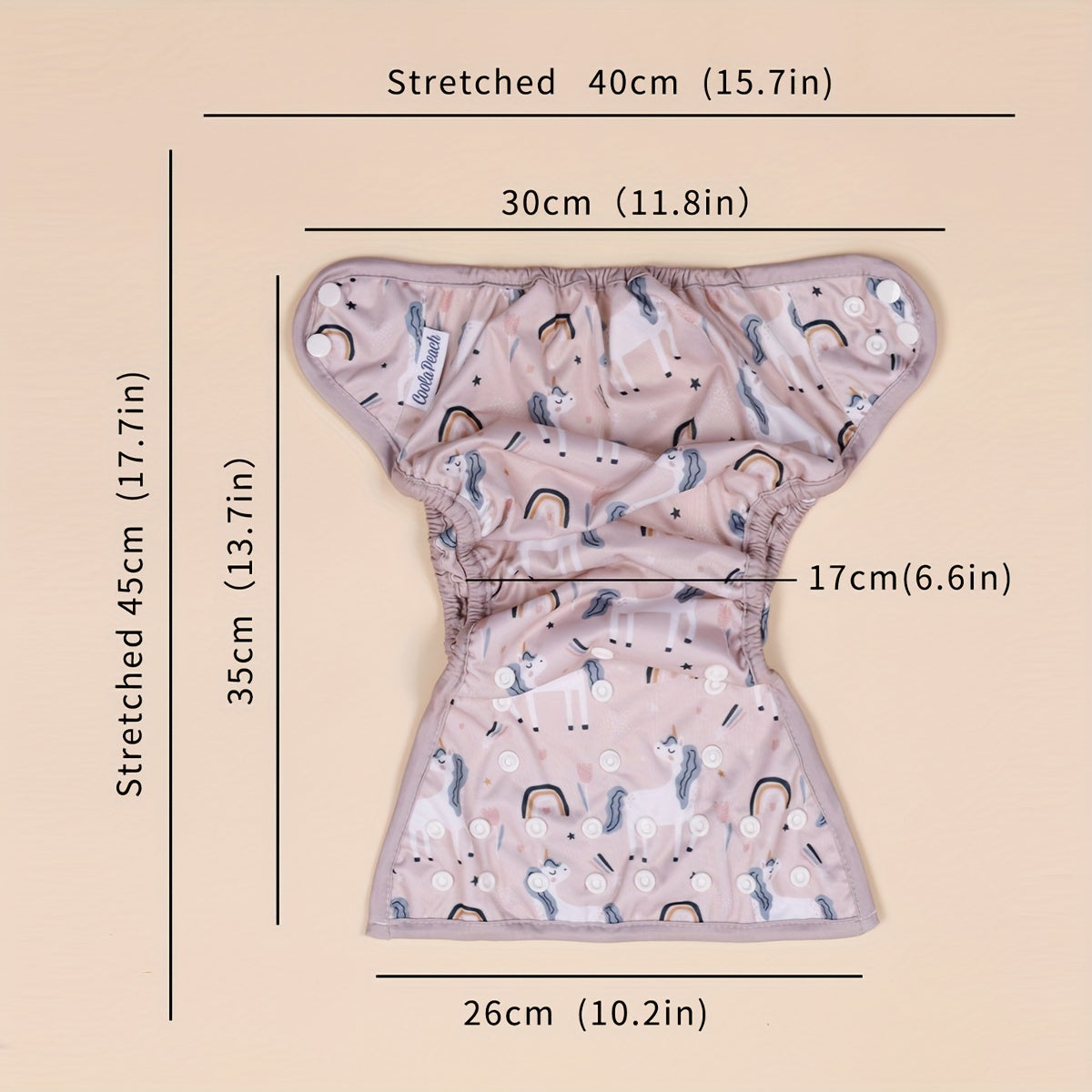 1pc Baby Diaper Cover Recycled Cloth One Size Fit 3 15kg Baby Prints