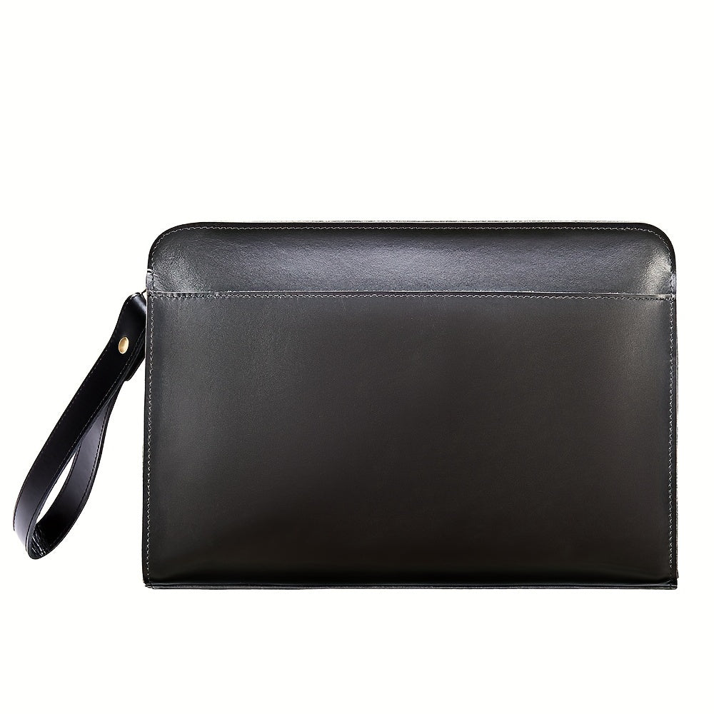 Men's Leather Clutch Bag Envelope Handbag