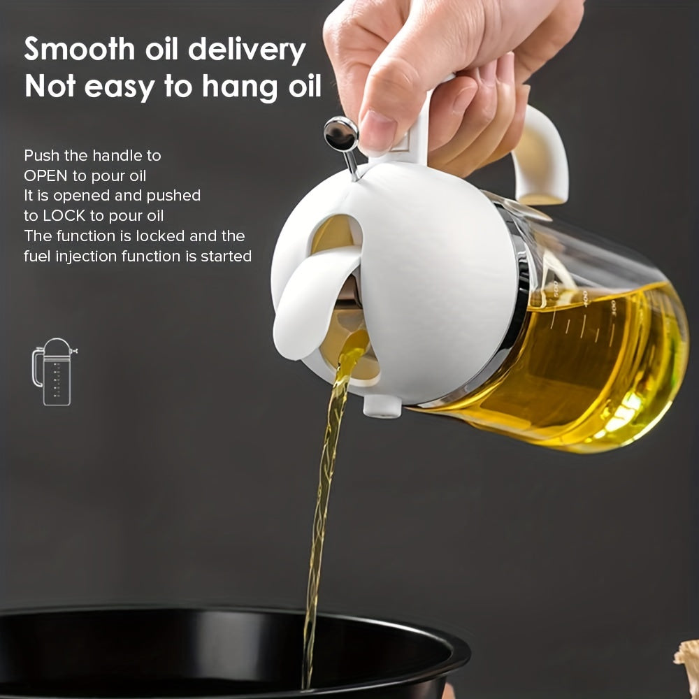 2 in 1 Bottle Sprayer & Auto Open Pour Olive Meat Juice Boat Barbecue Sprayer