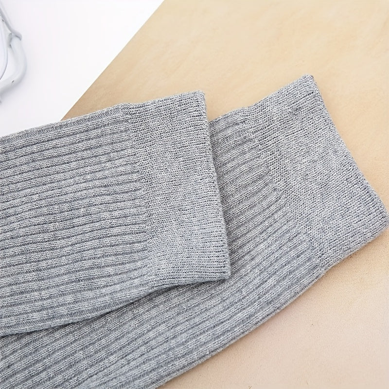 Ribbed Thigh High Socks for Women