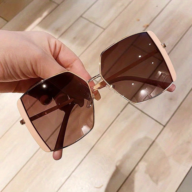 Oversized Square Frame Sunglasses Polarized UV400