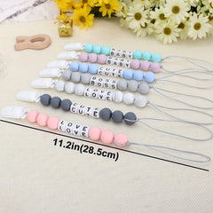 Personalized Pacifier Chain with Name for Boys & Girls - Easter Gift