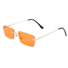 Rimless Sunglasses Metal Temple UV400