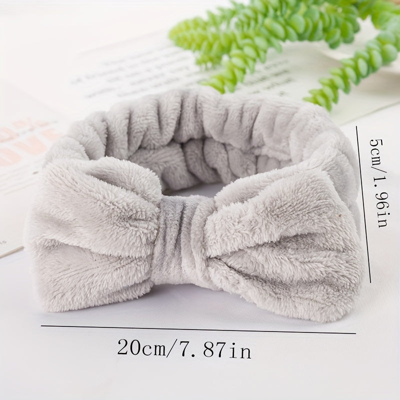 Coral Fleece Headband for Face Washing Spa Skincare Makeup