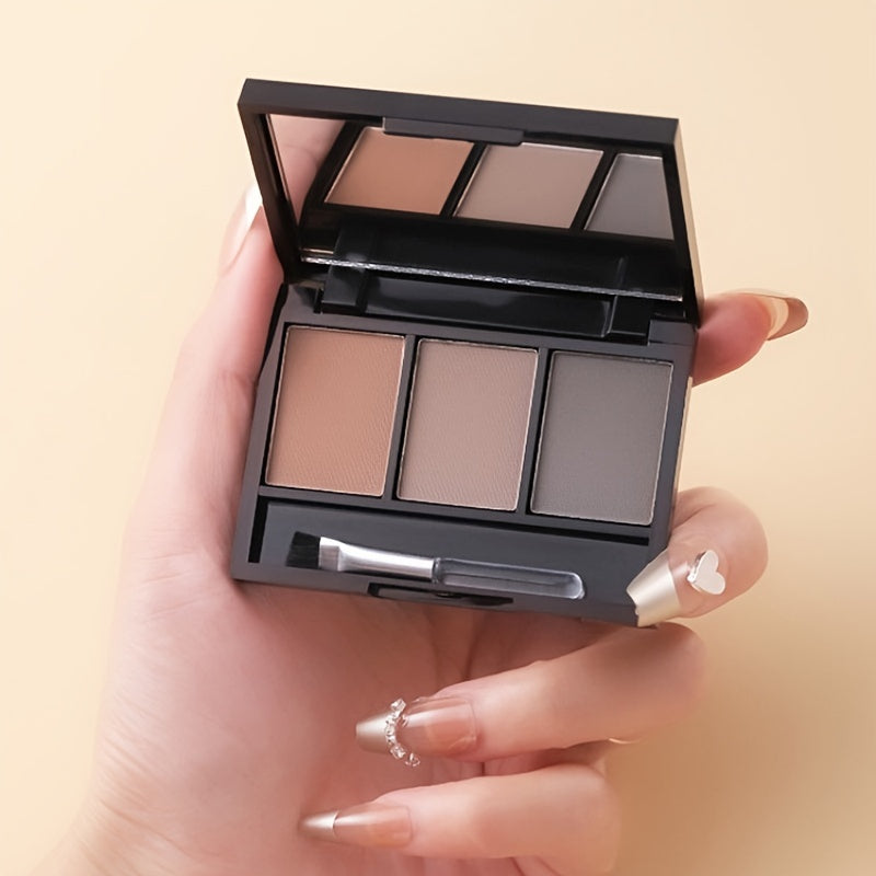 Waterproof Eyebrow Powder Palette with Brush