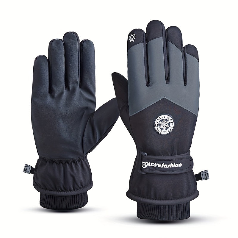 Outdoor Winter Skiing & Cycling Gloves - Waterproof & Windproof