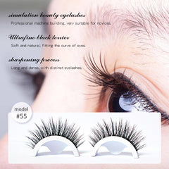 Reusable Adhesive False Eyelashes No Glue Lashes Easy to Apply