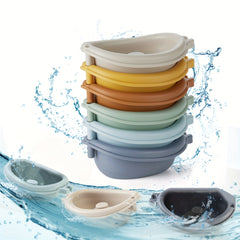 Colorful Stacking Boat Bath Toys for Kids - Durable ABS Material