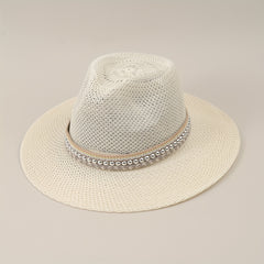 Men's Straw Sun Hat Large Brim Sunscreen Fishing Travel Beach Hat